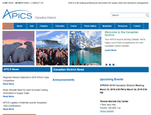 Tablet Screenshot of apicscanada.org